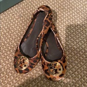 Tory Burch reva leopard flats